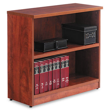 Alera® Alera Valencia Series Bookcase, Four-shelf, 31 3-4w X 14d X 54 7-8h, Modern Walnut freeshipping - TVN Wholesale